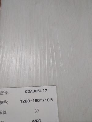 ISO CE Bersertifikat WPC vinyl flooring 0.1mm - 0.7mm Wear Layer untuk Indoor