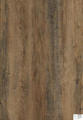 Stabilitas Air-penolak Batu Vinyl Plank Flooring Wood Grain Surface
